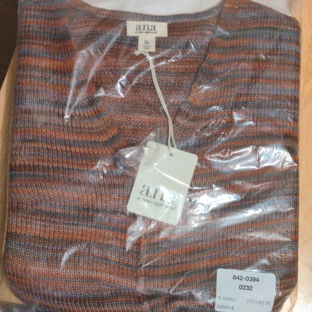 Xs, cardigan button down, brand new